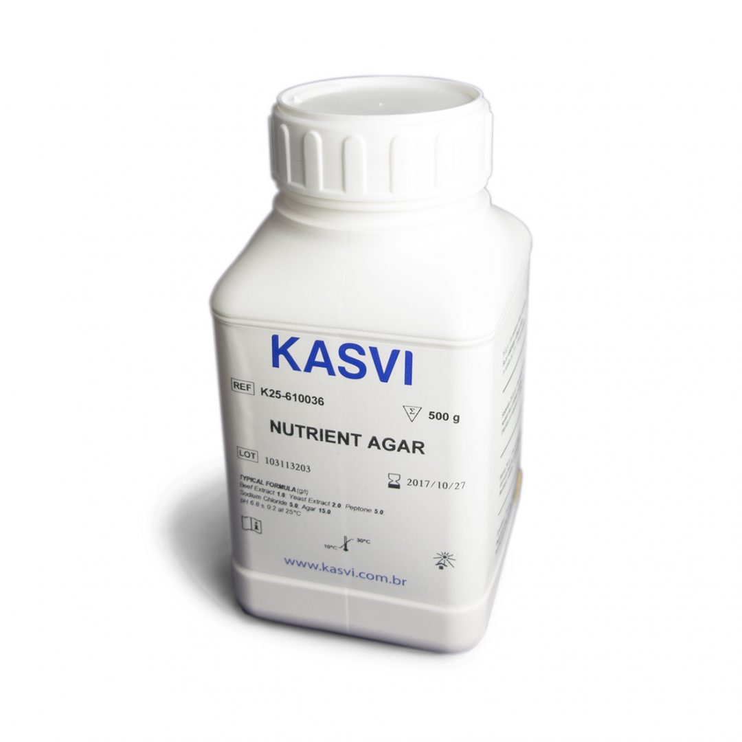 Agar Nutriente Frasco 500g Kasvi Botulab