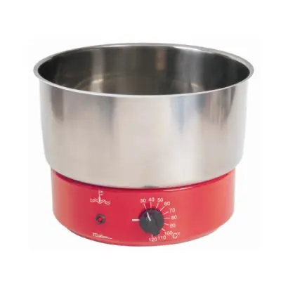 Banho Maria redondo sem Isolação – Temperatura controlada por termostato capilar de 50° a 120° +- 2°C – Modelo 550 | Fisatom