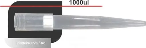 Ponteira com filro 1000ul Universal