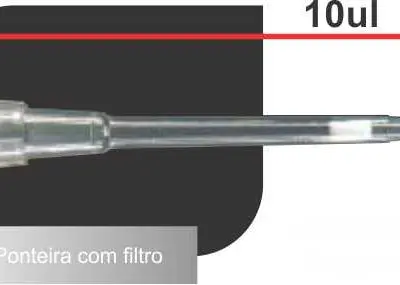 Ponteira com filro 10ul Microvolume longa