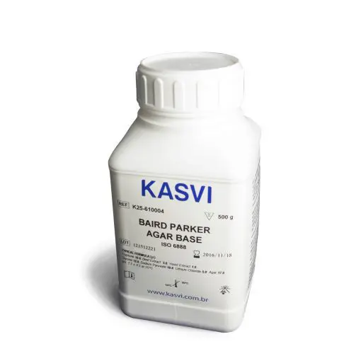 Agar Baird-parker Base - Frasco 500g - Kasvi