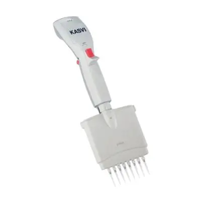 Micropipeta Eletrônica Multicanal 8 Canais - Volume 100-1200µl | Kasvi