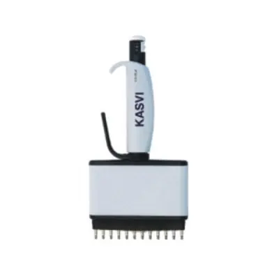 Micropipeta Multicanal - 12 Canais Volume 2-20µl - Autoclavável | Kasvi