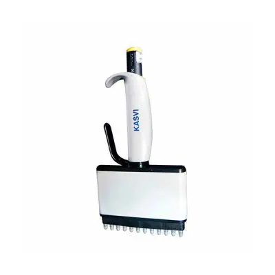 Micropipeta Multicanal - 12 Canais Volume 20-200µl - Autoclavável | Kasvi