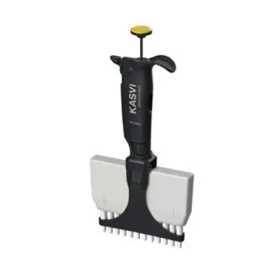 Micropipeta Multicanal Premium Black. 12 Canais. 20 - 200 µl | Kasvi