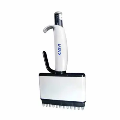 Micropipeta Multicanal – 12 Canais – Volume 2 a 20µL – Cor Cinza – Modelo K1-20-12 | Kasvi