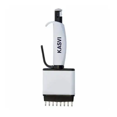 Micropipeta Multicanal – 8 Canais – Volume 5-50µL – Cor Cinza – Modelo K1-50-8 | Kasvi