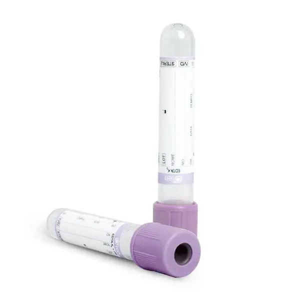 Tubo de coleta Edta k2 13 x 75 2 ml 100 un/rack - Kasvi