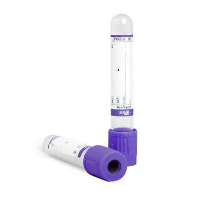 Tubo de coleta edta k3 13 x 75 2 ml 100 un/rack