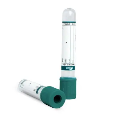 Tubo de coleta heparina de lítio 13 x 75 4 ml 100 un/rack - Kasvi