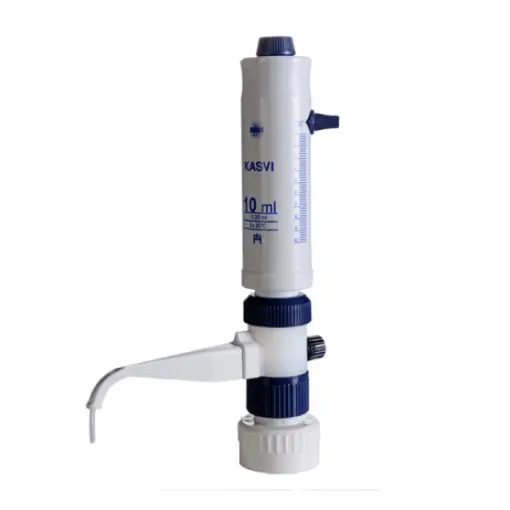 Dispensador Mecânico - Capacidade 0,5 a 5,0 mL - Com 4 Adaptadores para Frascos - Modelo K3-0055 | Kasvi