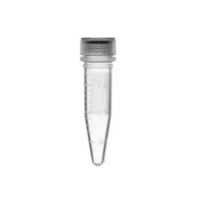 Microtubo tipo Eppendorf Rosqueável - Volume 2,0 mL - Autossustentável - Cor Transparente - Graduado - Caixa com 500 Unidades - Acompanha Tampa - Modelo K6-0202 | Kasvi