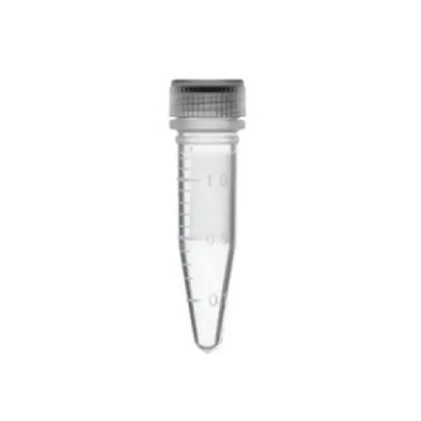 Microtubo tipo Eppendorf Rosqueável - Volume 2,0 mL - Autossustentável - Cor Transparente - Graduado - Caixa com 500 Unidades - Acompanha Tampa - Modelo K6-0202 | Kasvi